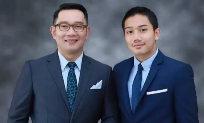 
 Foto Ridwan Kamil bersama putra sulungnya, Emmeril Kahn. Sumber: instagram.com/@qka.attamimi