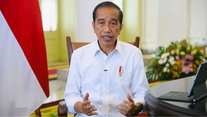 
 residen Joko Widodo memberikan keterangan di Istana Kepresidenan Bogor pada Selasa, 17 Mei 2022. Foto: BPMI Setpres