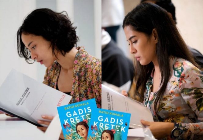 
 Dokumetasi Putri Marino dan Dian Sastrowardoyo dalam series 'Gadis Kretek'. (Foto: instagram.com/bukuakik)