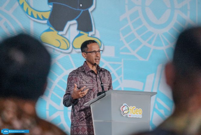 
 Pelaksanaan IGEO 2023 dibuka oleh Mendikbud-Ristek RI, Nadiem Makarim di Gedung Merdeka, Kota Bandung, Selasa (8/8/2023). Foto : Istimewa.